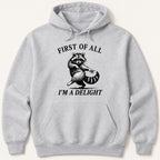 Funny Raccoon — garment mockup or size chart
