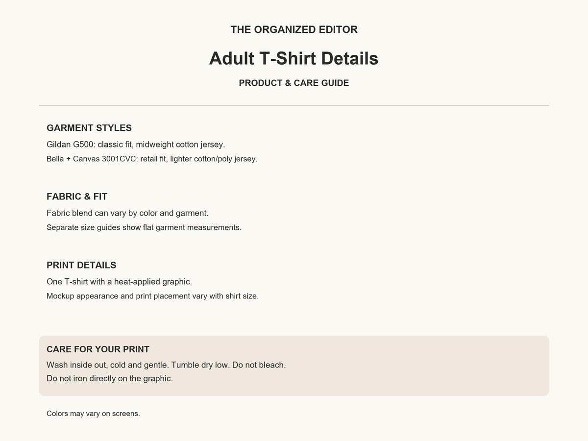 Nice-ish Christmas — garment mockup or size chart