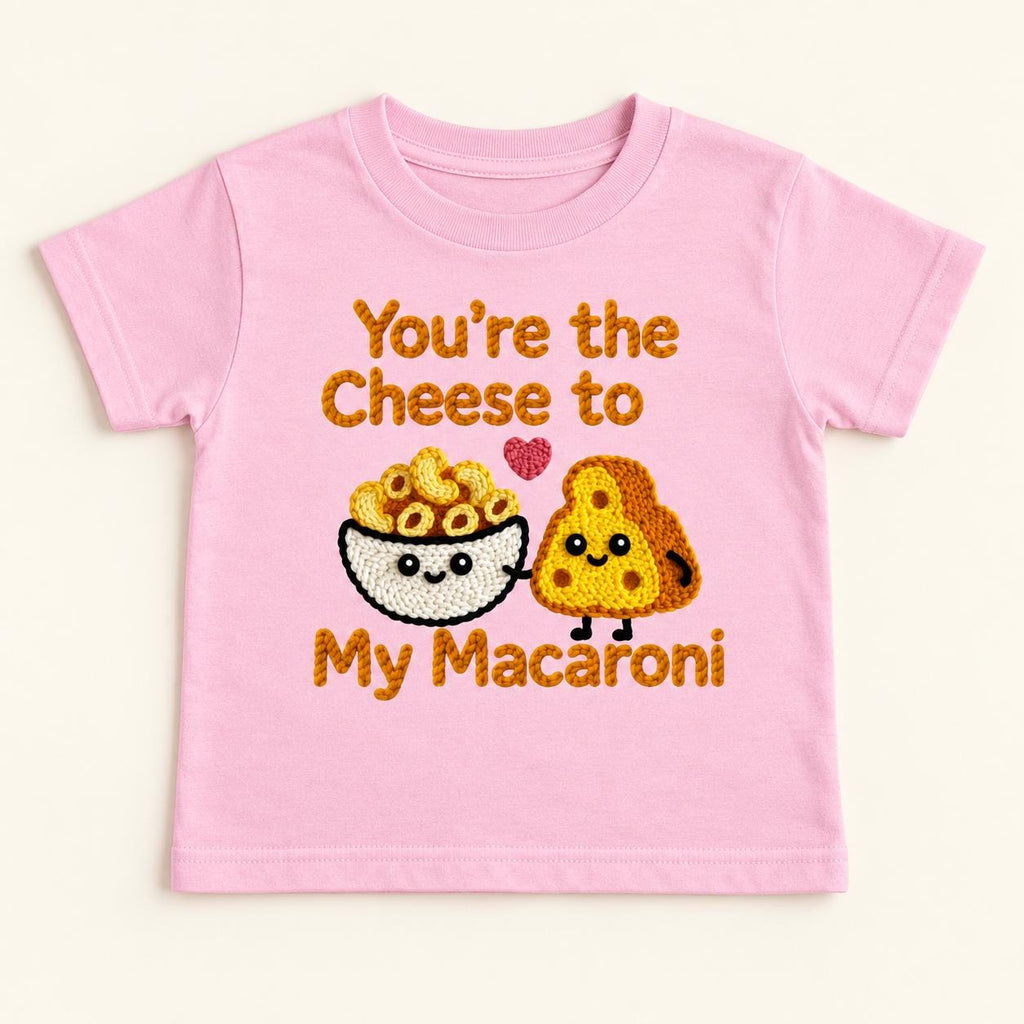 Cheese to My Macaroni — garment mockup or size chart