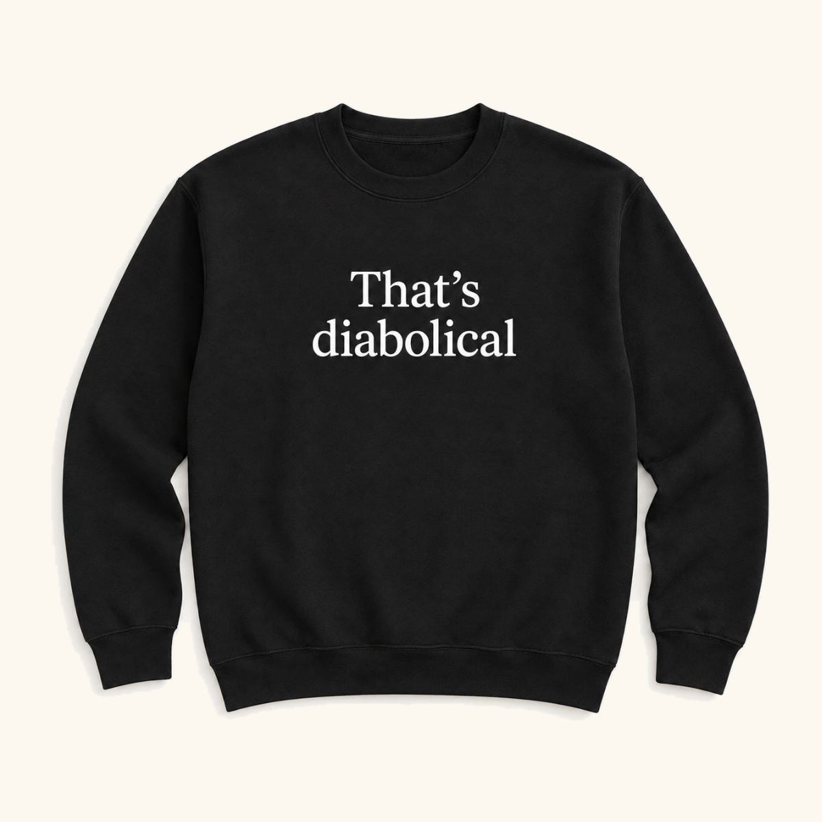 That's Diabolical — garment mockup or size chart