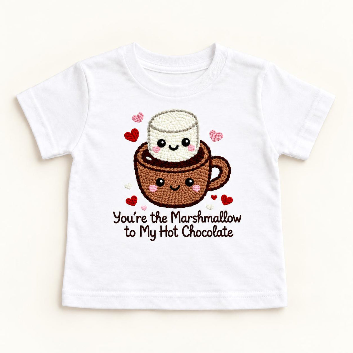 Marshmallow Hot Chocolate — garment mockup or size chart