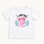 I Like You A Lotl Axolotl — garment mockup or size chart