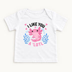 I Like You A Lotl Axolotl — garment mockup or size chart