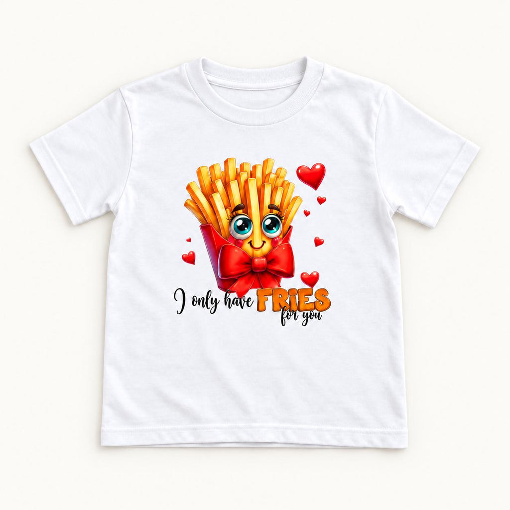 I Only Have Fries for You — garment mockup or size chart
