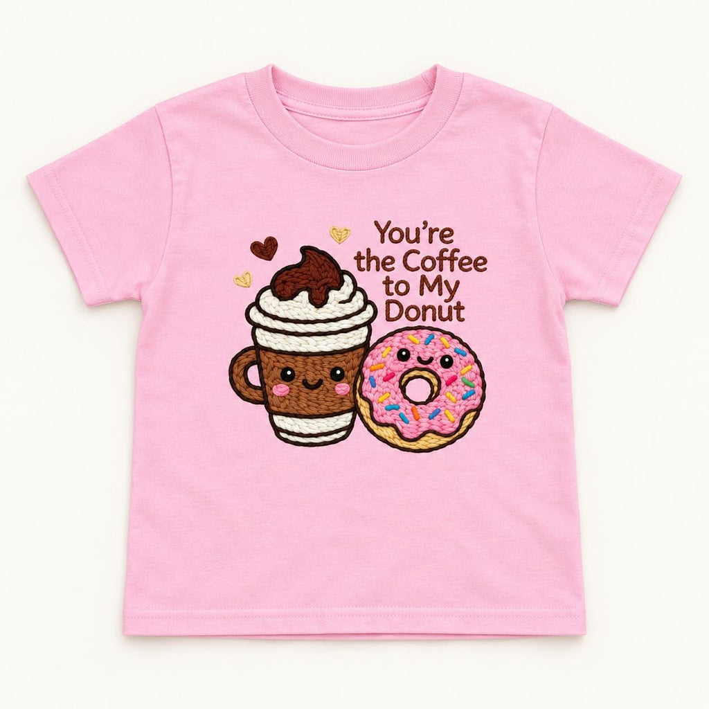 Coffee to My Donut — garment mockup or size chart