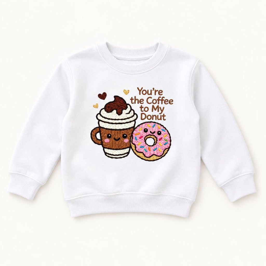 Coffee to My Donut — garment mockup or size chart