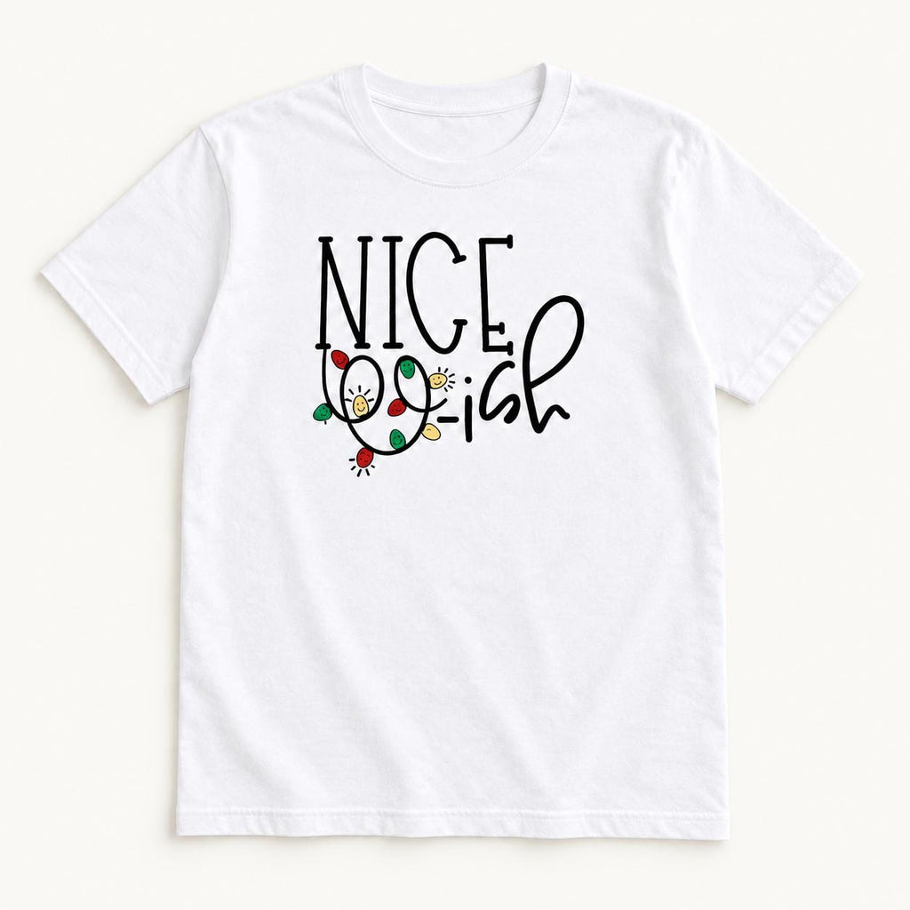 Nice-ish Christmas — garment mockup or size chart