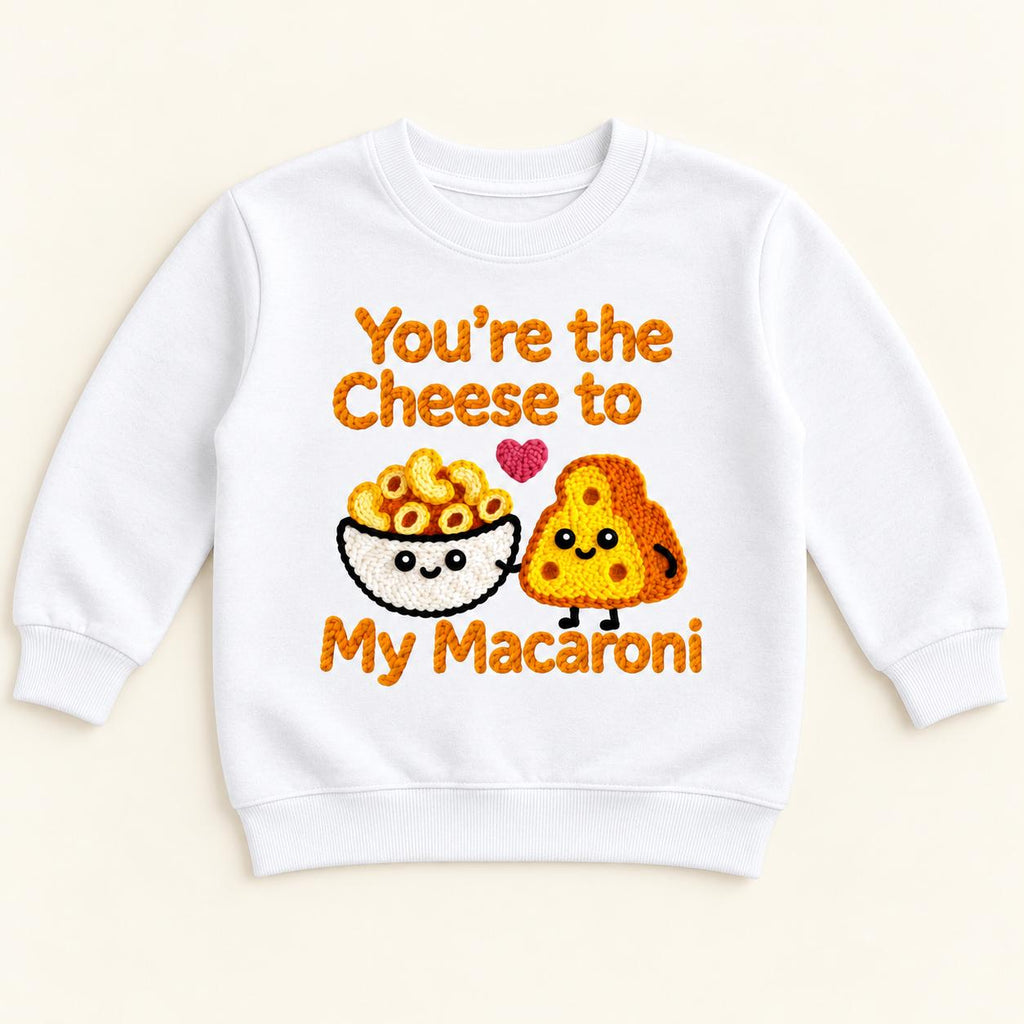 Cheese to My Macaroni — garment mockup or size chart