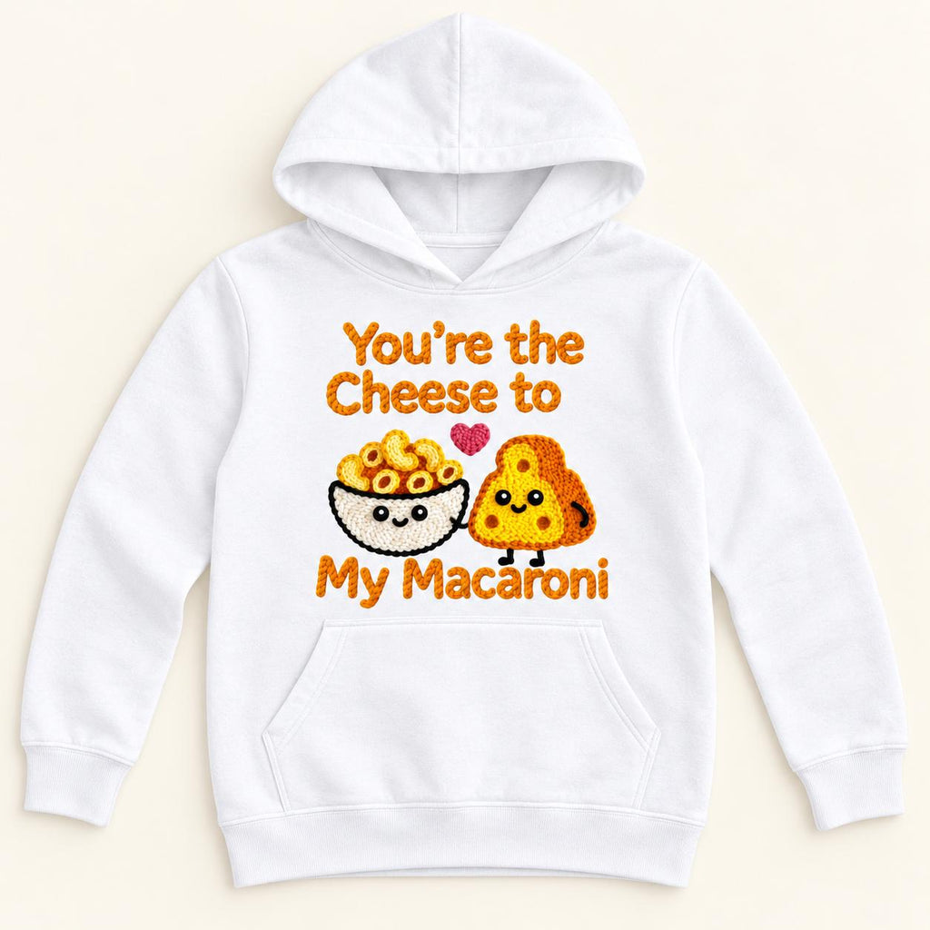 Cheese to My Macaroni — garment mockup or size chart