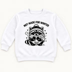 Not Made for Winter Raccoon — garment mockup or size chart