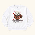 Marshmallow Hot Chocolate — garment mockup or size chart