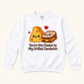 Cheese to My Grilled Sandwich — garment mockup or size chart
