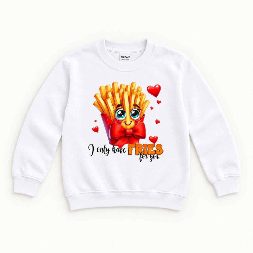 I Only Have Fries for You — garment mockup or size chart