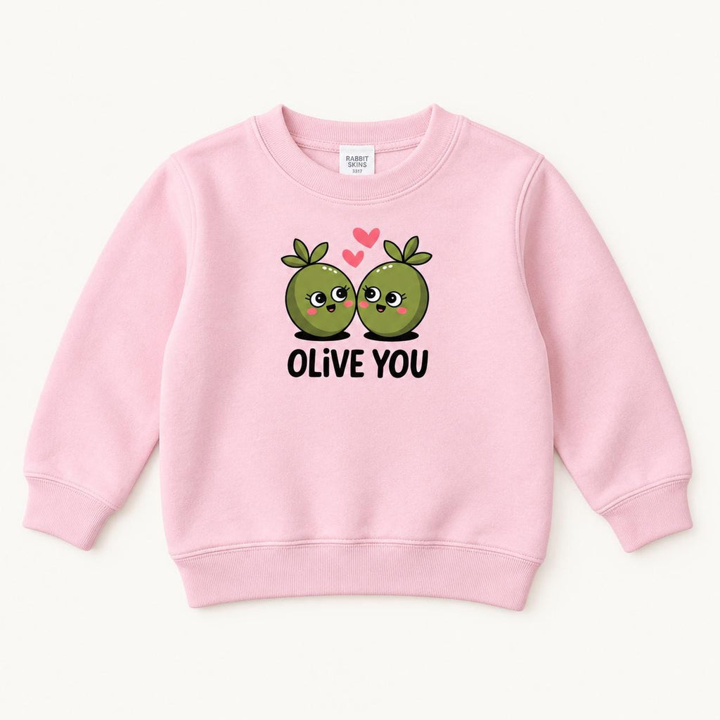 Olive You — garment mockup or size chart