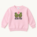 Olive You — garment mockup or size chart