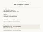 Olive You — garment mockup or size chart