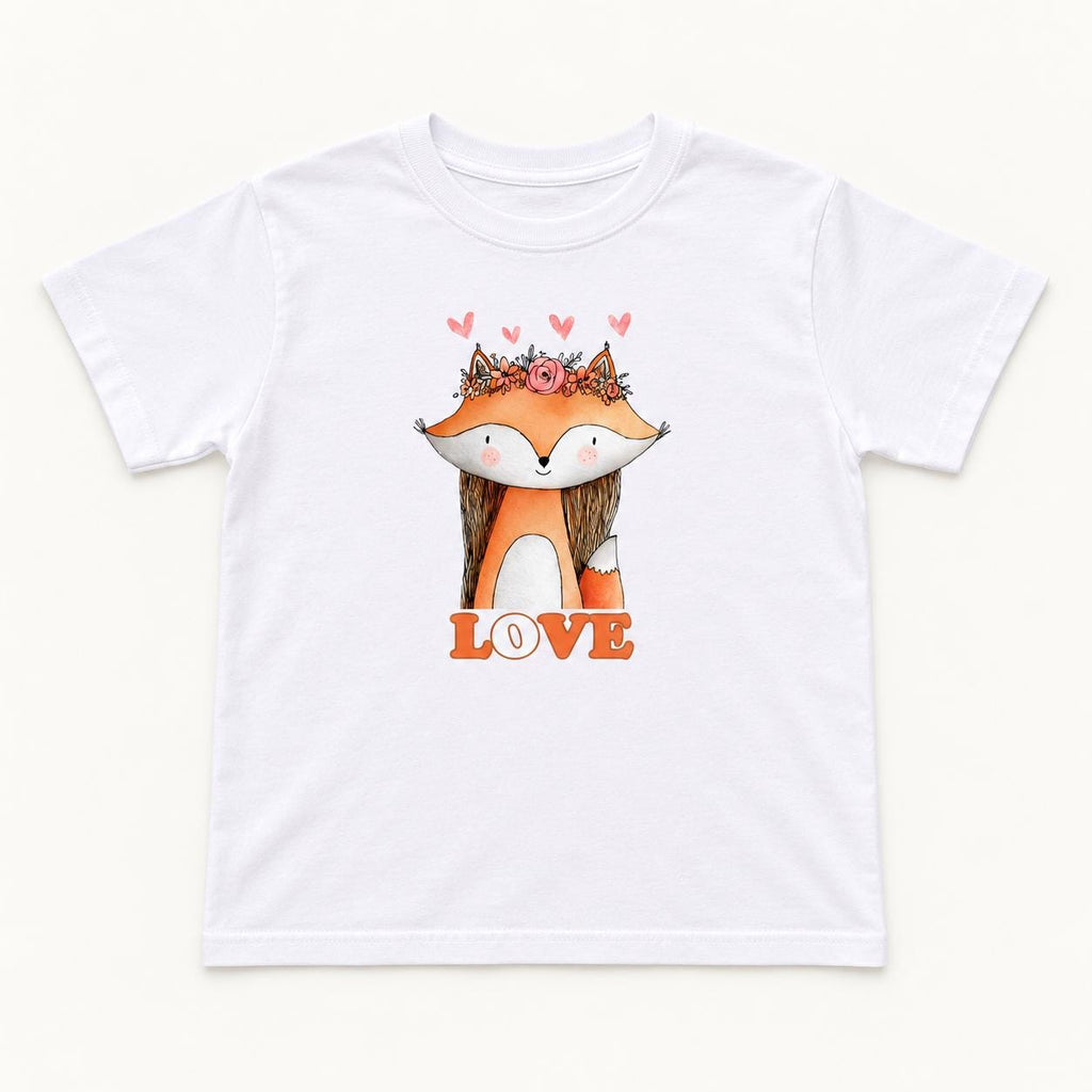 Fox Love — garment mockup or size chart