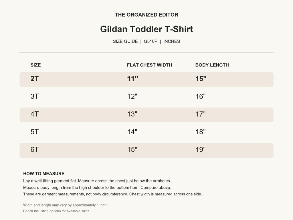 Personalized Winking Bunny — garment mockup or size chart