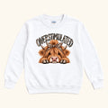 Overstimulated Highland Cow — garment mockup or size chart