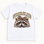 Overstimulated Raccoon — garment mockup or size chart