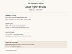 Overstimulated Frog — garment mockup or size chart