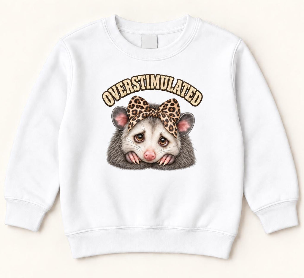 Overstimulated Possum — garment mockup or size chart