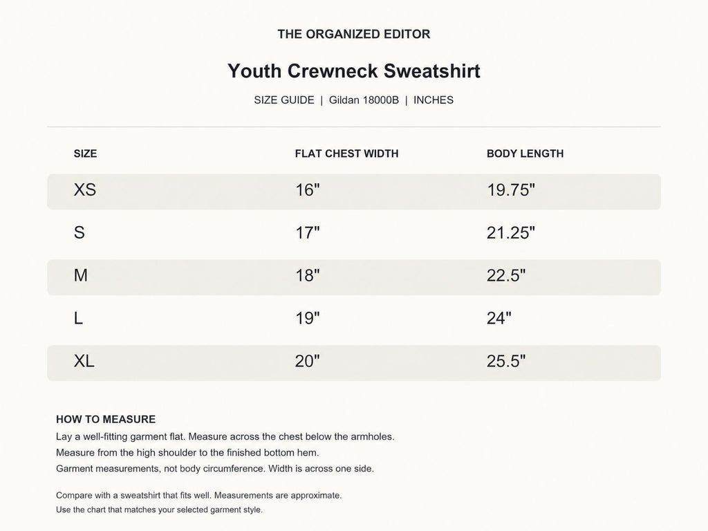 Overstimulated Possum — garment mockup or size chart