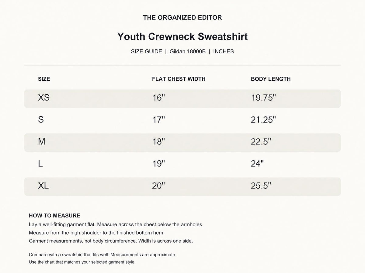 Overstimulated Possum — garment mockup or size chart