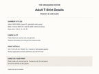 I Relish You Valentine — garment mockup or size chart