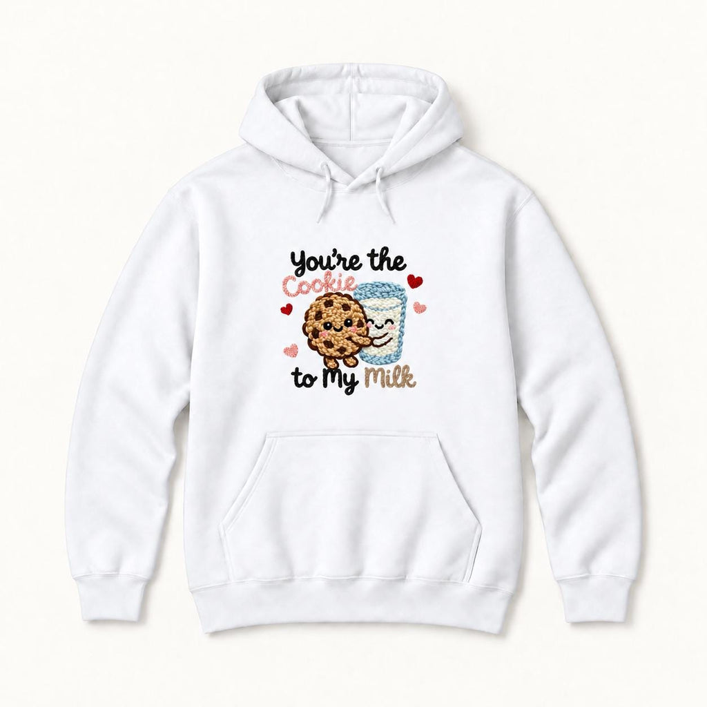 You're the Cookie to My Milk — garment mockup or size chart