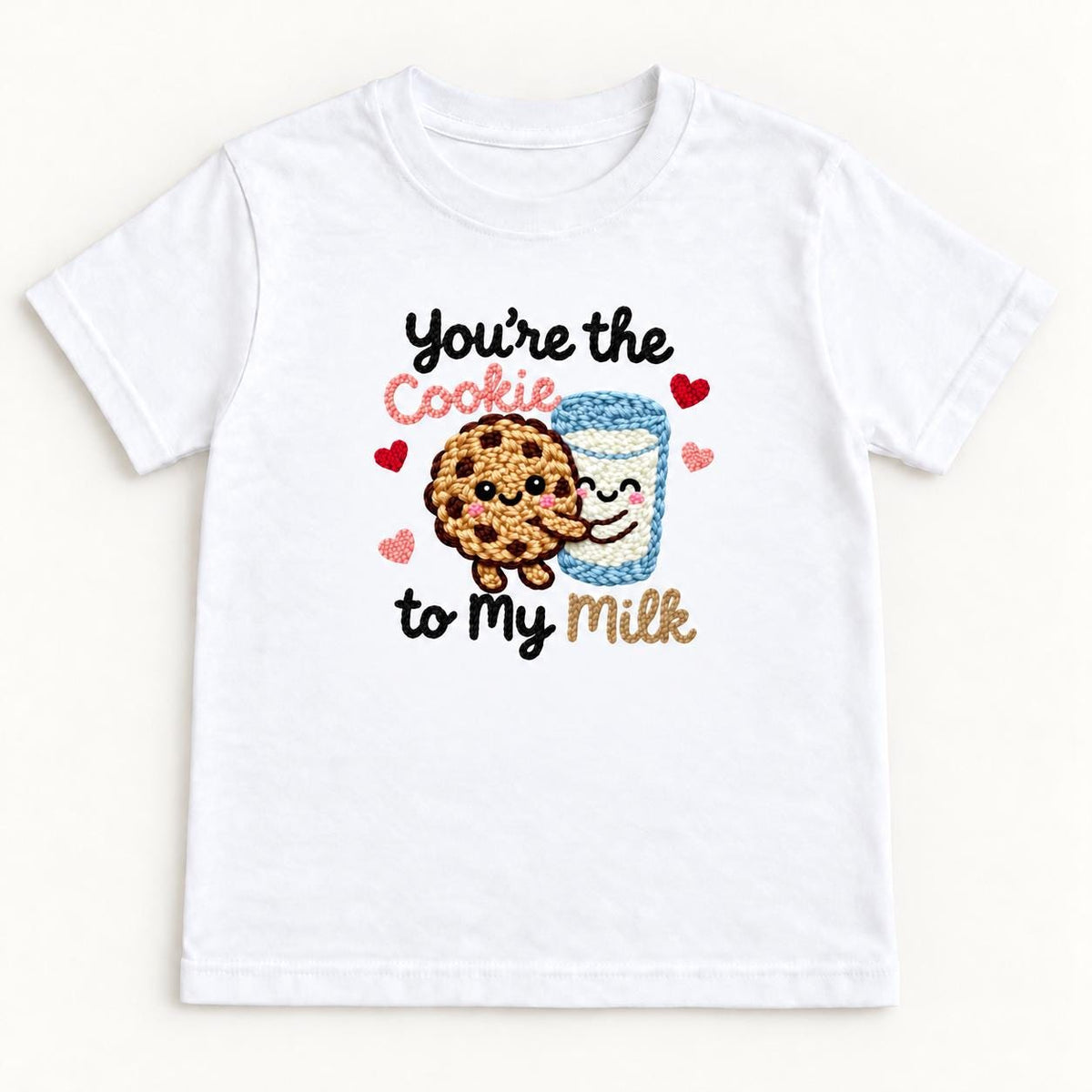 You're the Cookie to My Milk — garment mockup or size chart