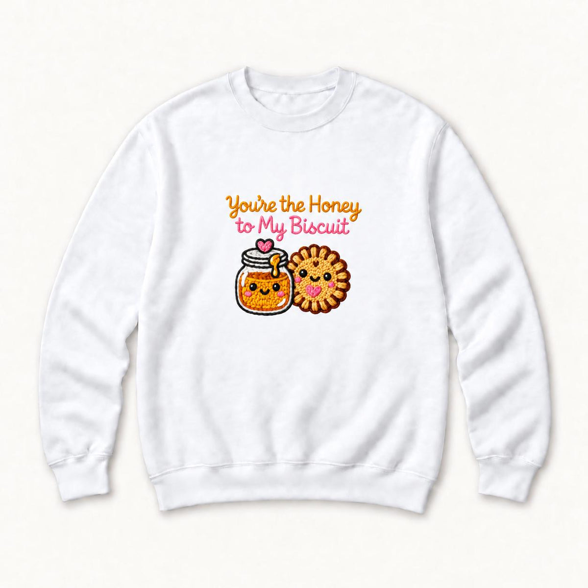 You're the Honey to My Biscuit — garment mockup or size chart