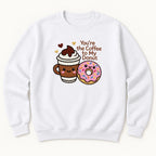 You're the Coffee to My Donut — garment mockup or size chart