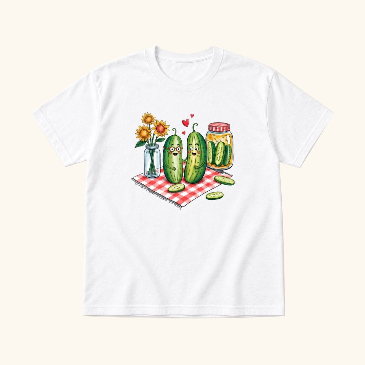 Pickle Picnic — garment mockup or size chart