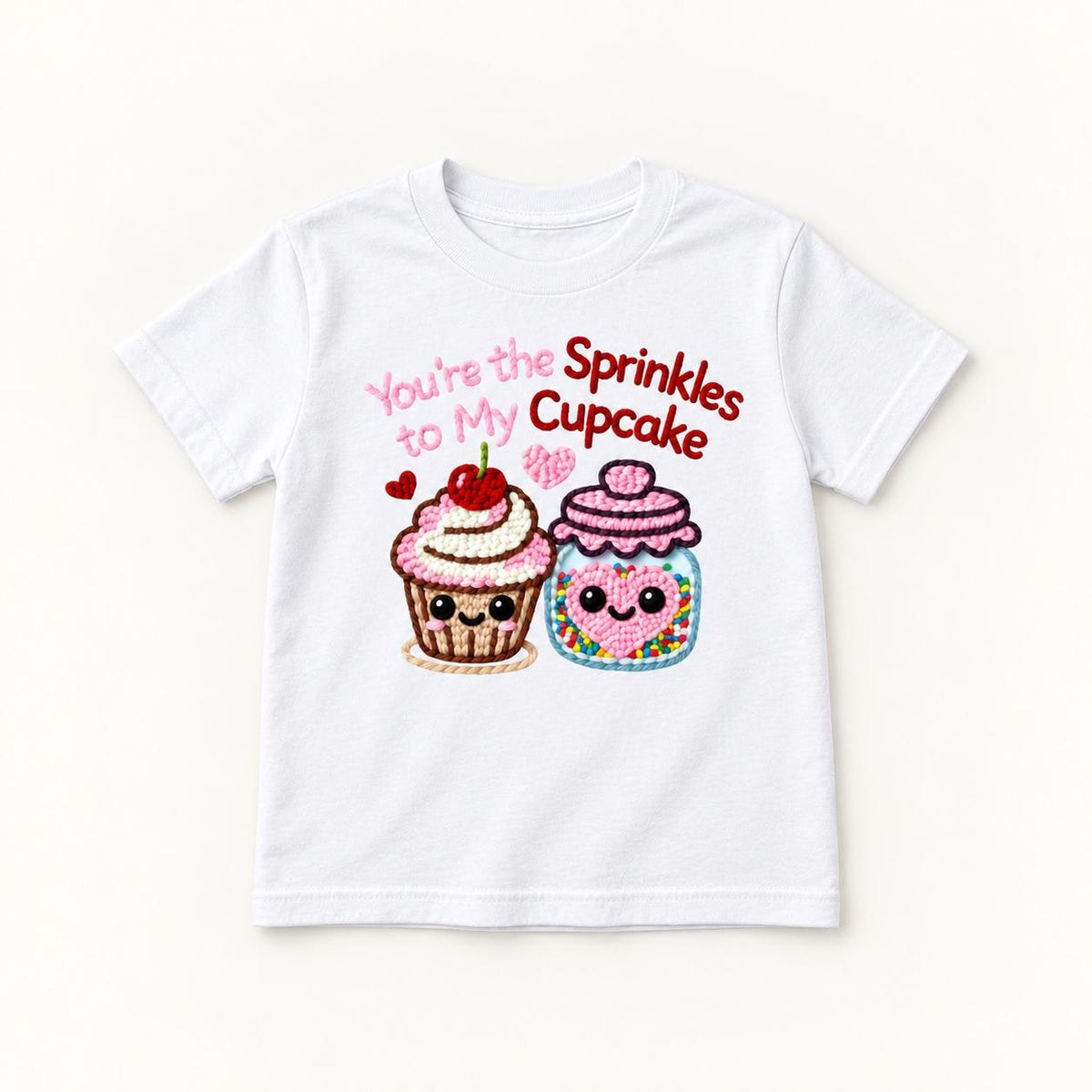 You're the Sprinkles to My Cupcake — garment mockup or size chart