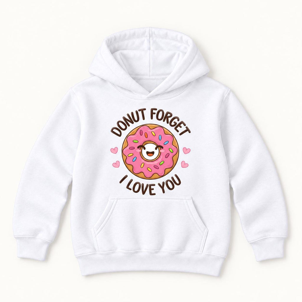 Donut Forget I Love You — garment mockup or size chart