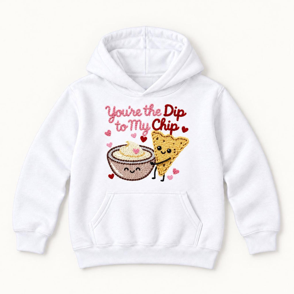 You're the Dip to My Chip — garment mockup or size chart