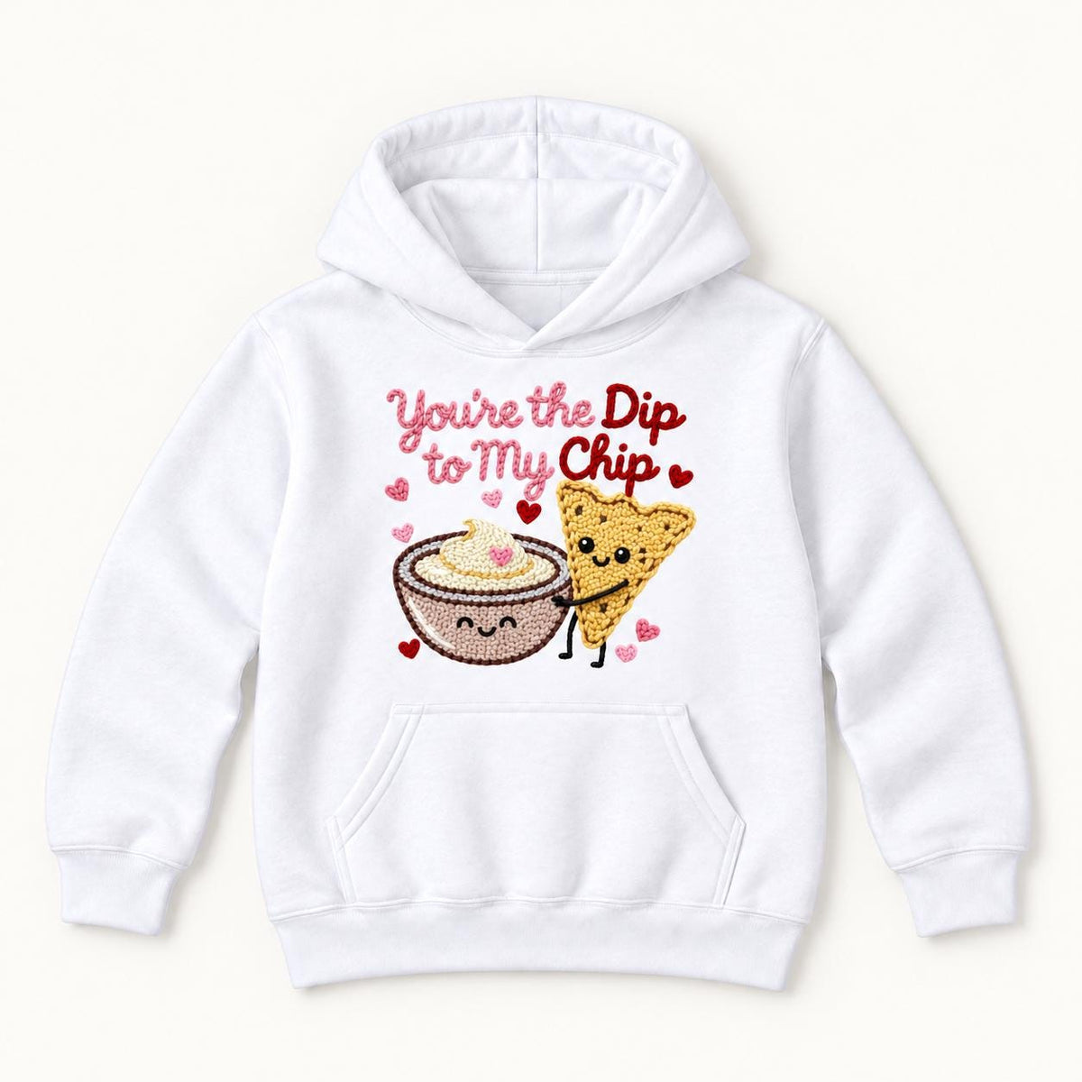You're the Dip to My Chip — garment mockup or size chart