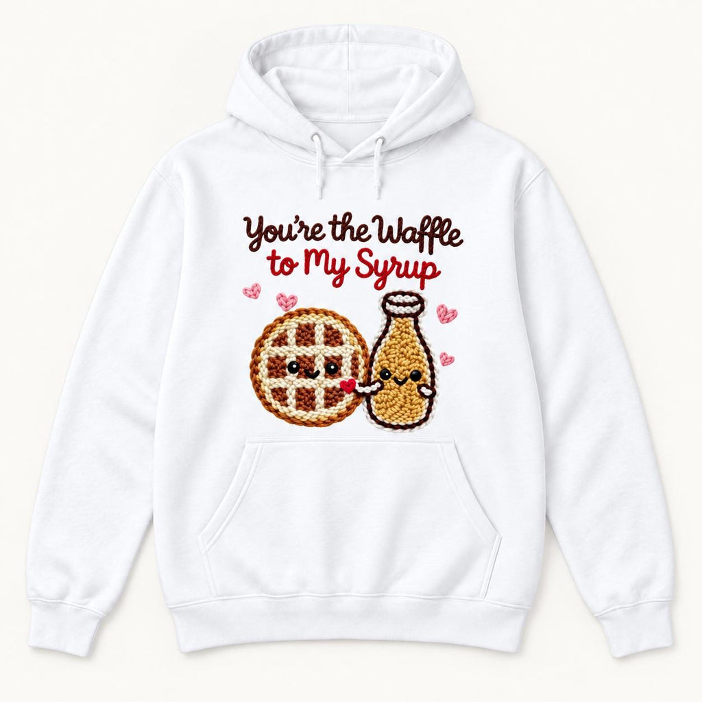 You're the Waffle to My Syrup — garment mockup or size chart
