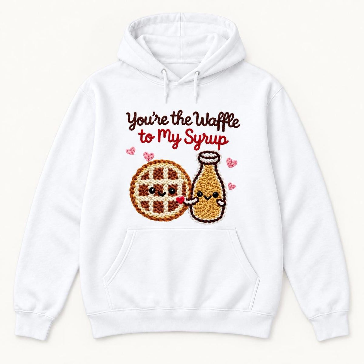 You're the Waffle to My Syrup — garment mockup or size chart