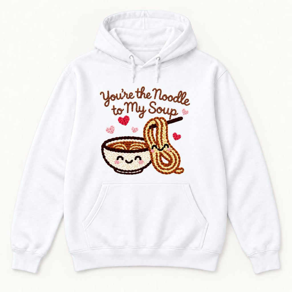 You're the Noodle to My Soup — garment mockup or size chart