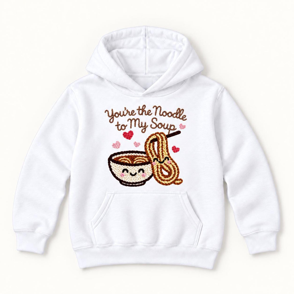 You're the Noodle to My Soup — garment mockup or size chart