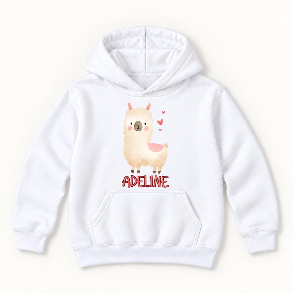 Personalized Llama — garment mockup or size chart