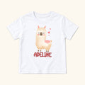 Personalized Llama — garment mockup or size chart