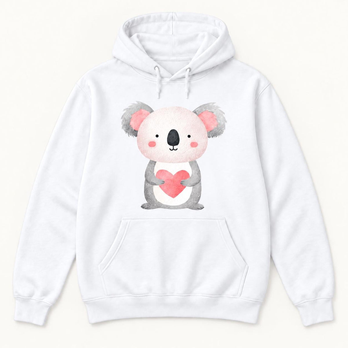 Koala Valentine — garment mockup or size chart