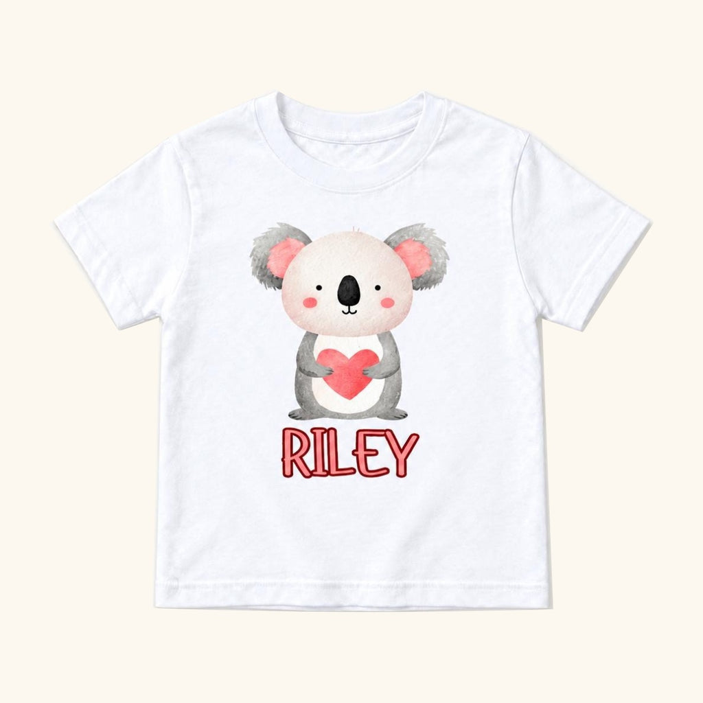Personalized Koala — garment mockup or size chart