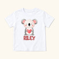 Personalized Koala — garment mockup or size chart