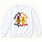 You're the Mustard to My Hot Dog — garment mockup or size chart
