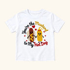 You're the Mustard to My Hot Dog — garment mockup or size chart