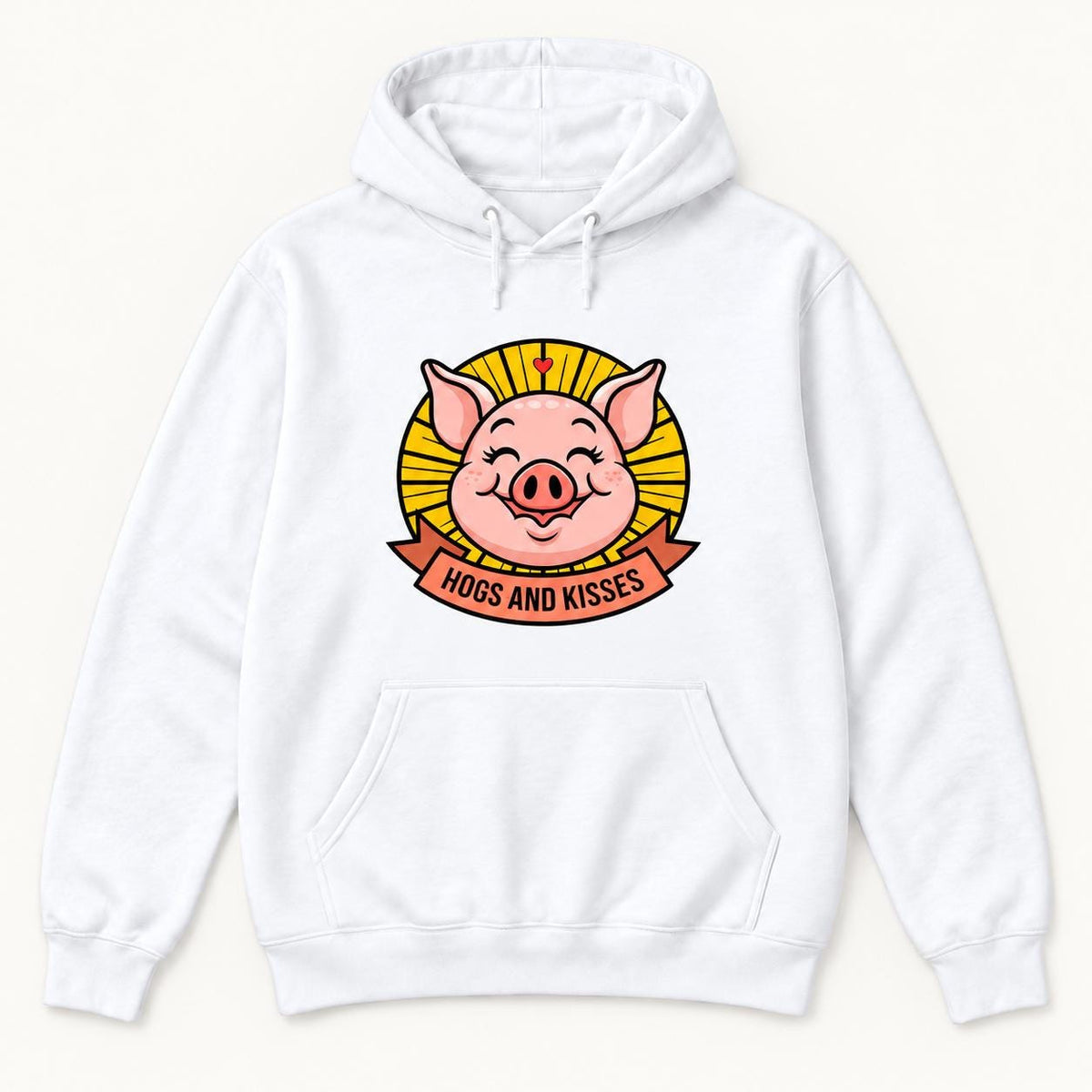 Hogs and Kisses — garment mockup or size chart